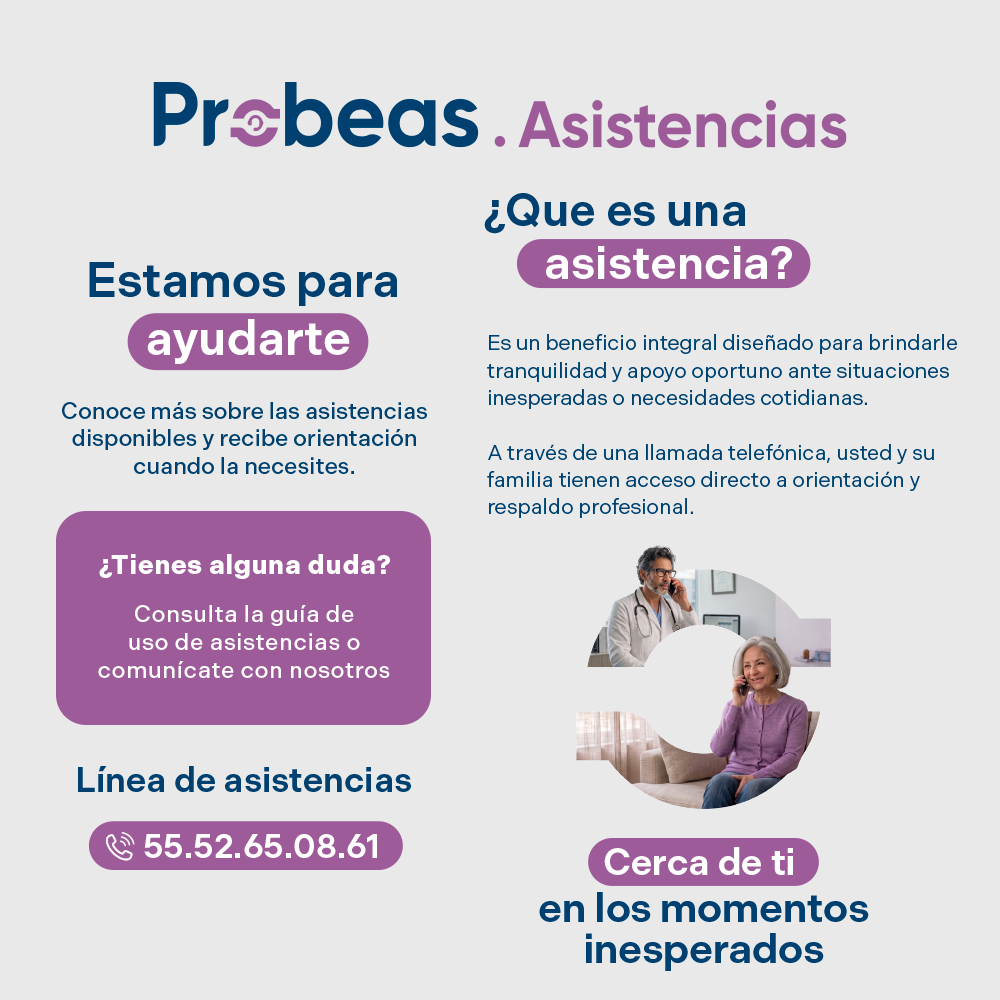 Probeas Asistencias - Línea de asistencias 55.52.65.08.61