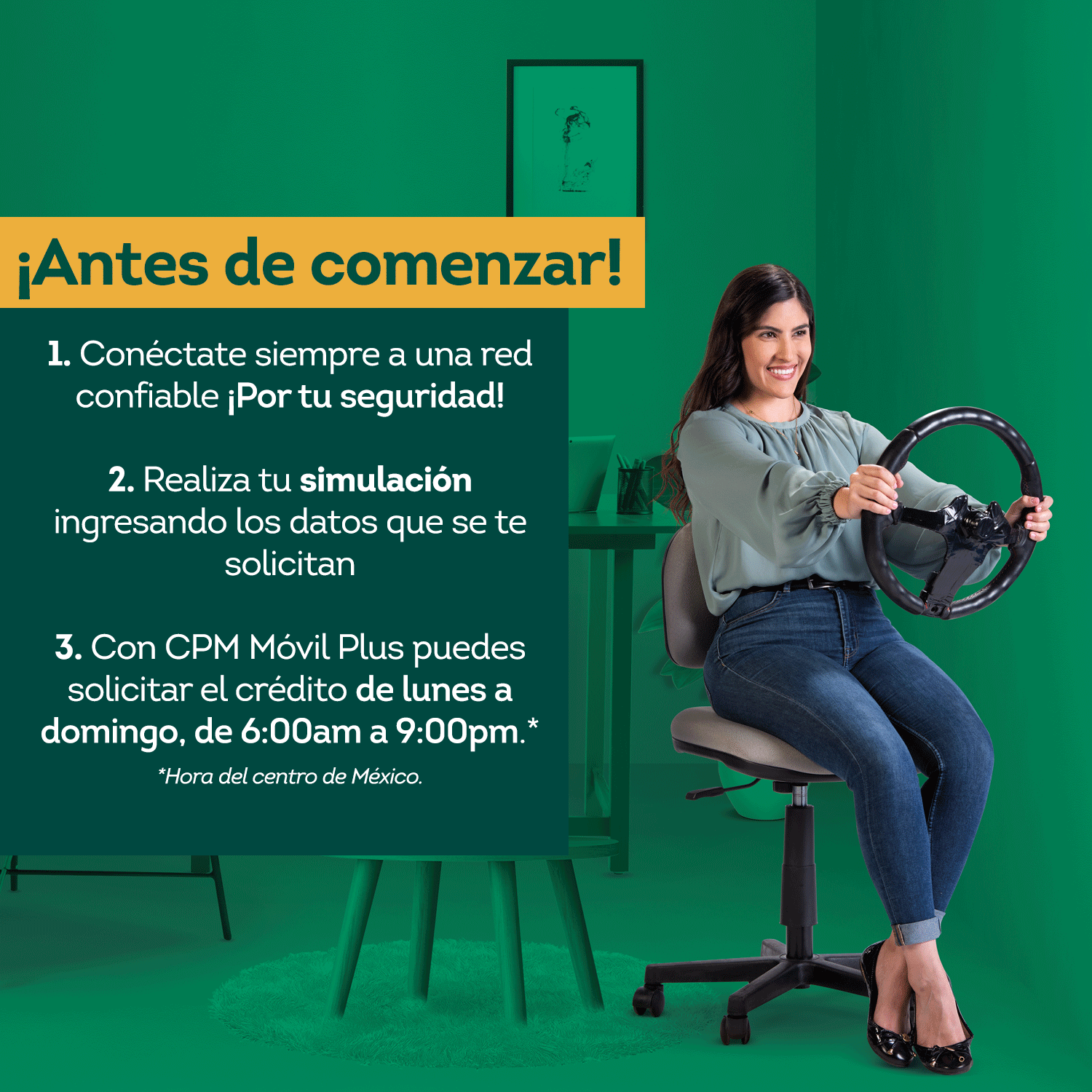 Infografía - Recomendaciones antes de empezar