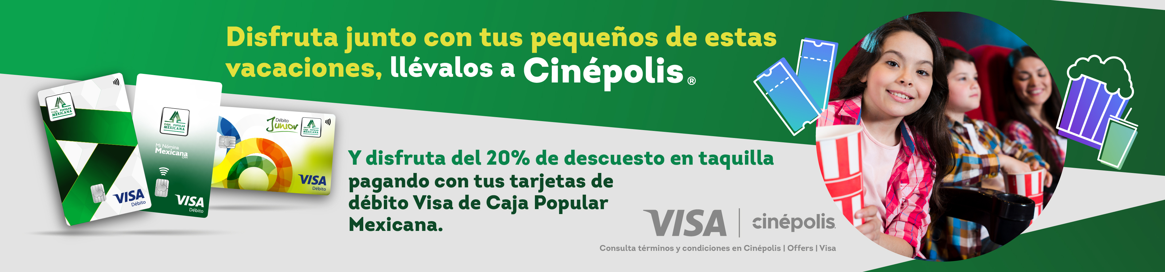 Paga con VISA CPM en Cinépolis