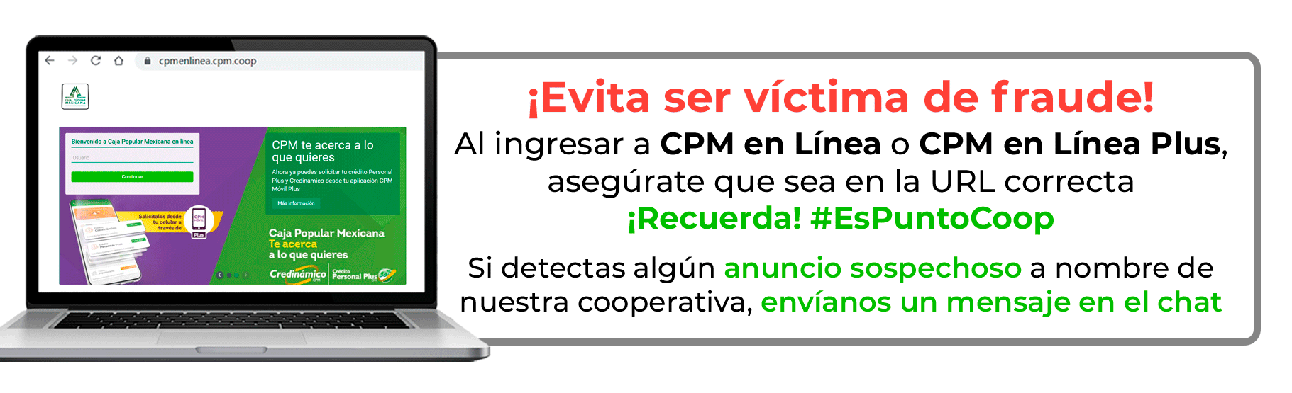 Evita ser víctima de fraude